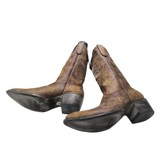 Idaho Vandals Gameday Embroidered Women's Western Cowgirl Boots Size 7.5B New - Picture 9 of 11